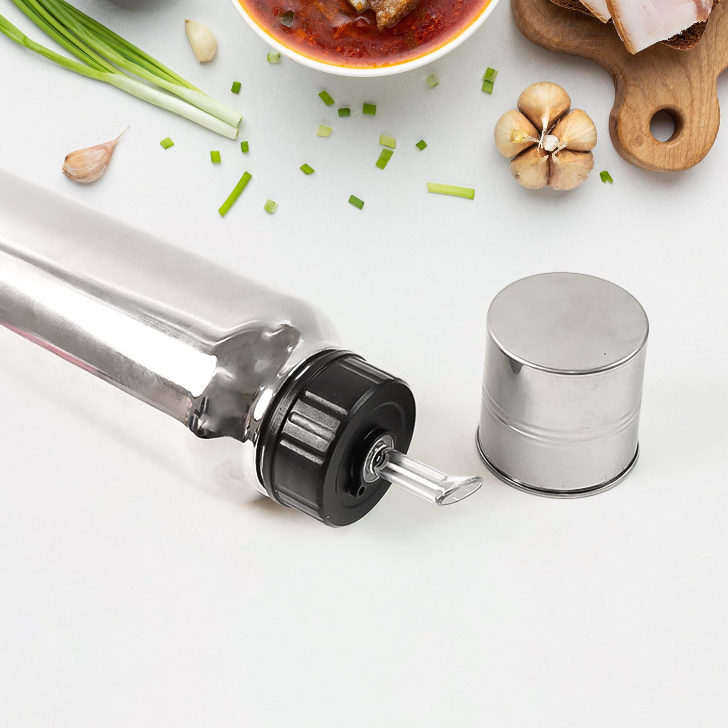 Apex Pro Stainless Steel Oil Pourer/Dispenser 750ml (1 Pc)