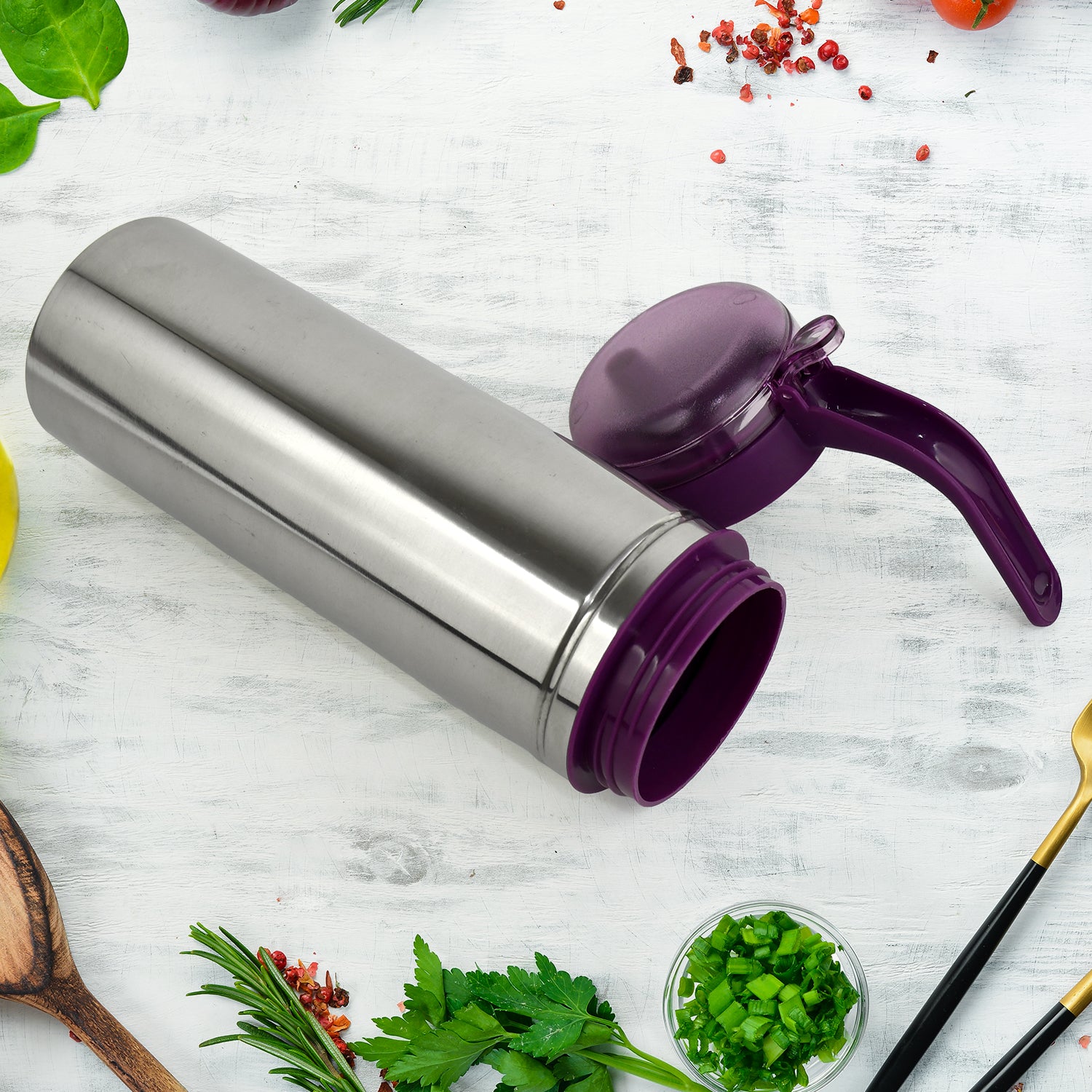 Apex 1000ml Approx. Stainless Steel Oil Pourer/Dispenser (1 Pc)
