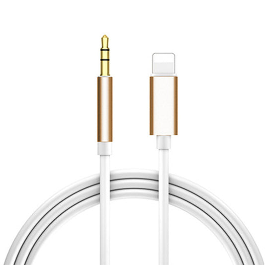 Cell Phone 3.5mm Mobile Phone Car Audio Cable Gold 1m