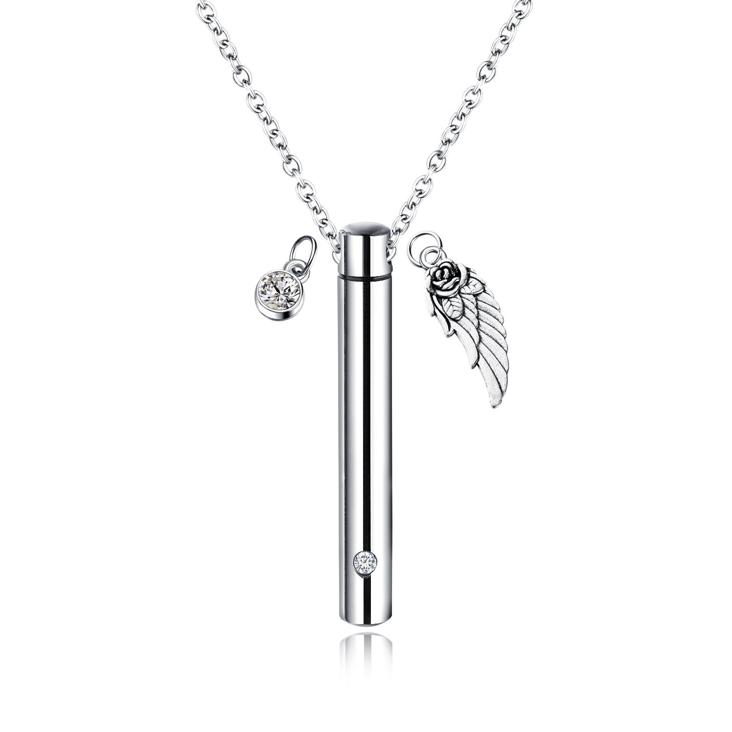 Creative Openable Stainless Steel Perfume Bottle Pendant I