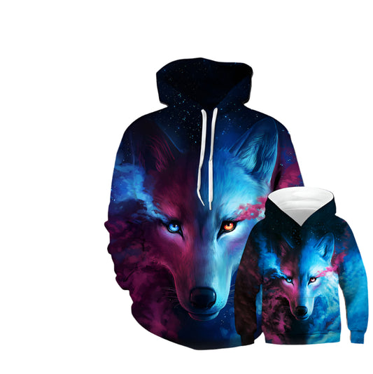 Wolf Printed Hoodies Men 3D Sweatshirt