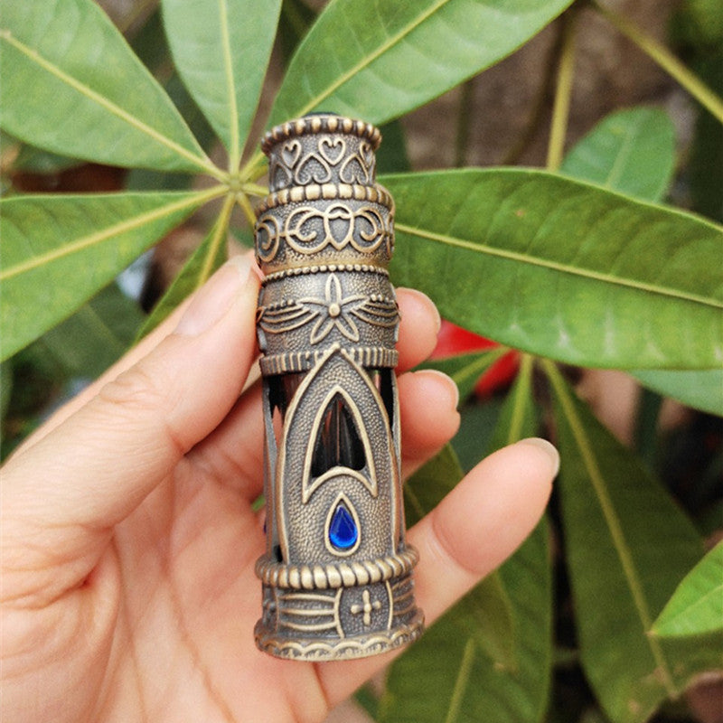 Vintage Bronze Mini Alloy Perfume Essential Oil Bottle