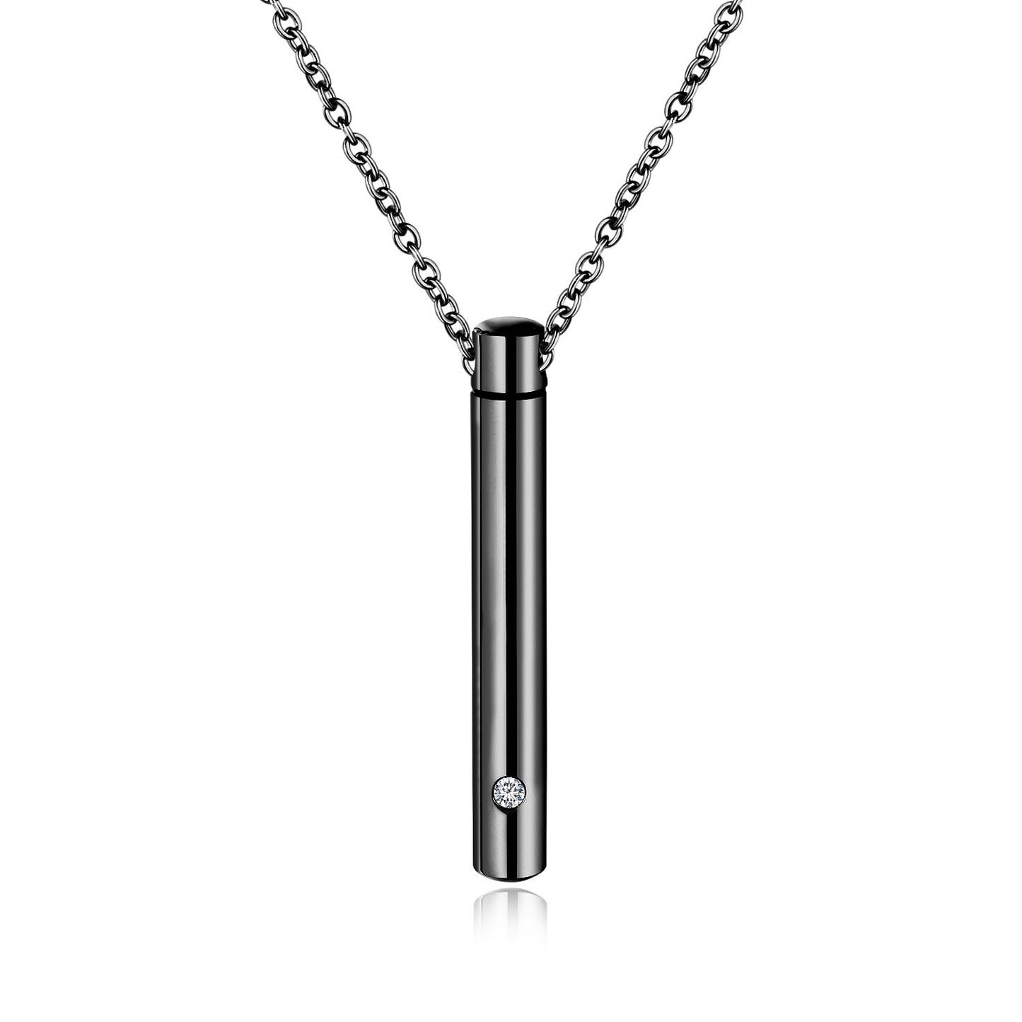 Creative Openable Stainless Steel Perfume Bottle Pendant B