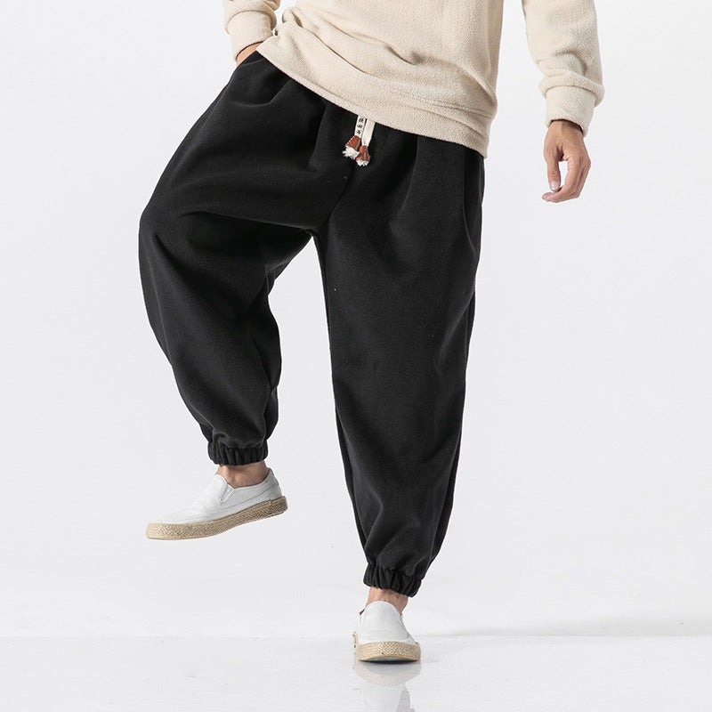 Pants Loose Plus Size Casual Pants Men Black