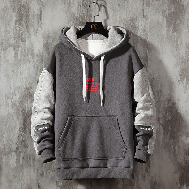 Men's Hoodies New Teen Fleece And Heavy Coat Grey