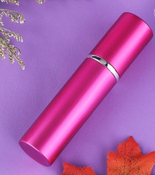 Color Portable Perfume Subpackage Press Spray Bottle Rose pink