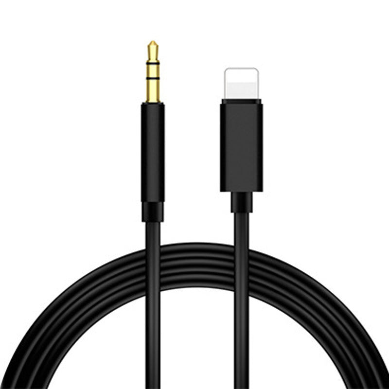 Cell Phone 3.5mm Mobile Phone Car Audio Cable Black 1m