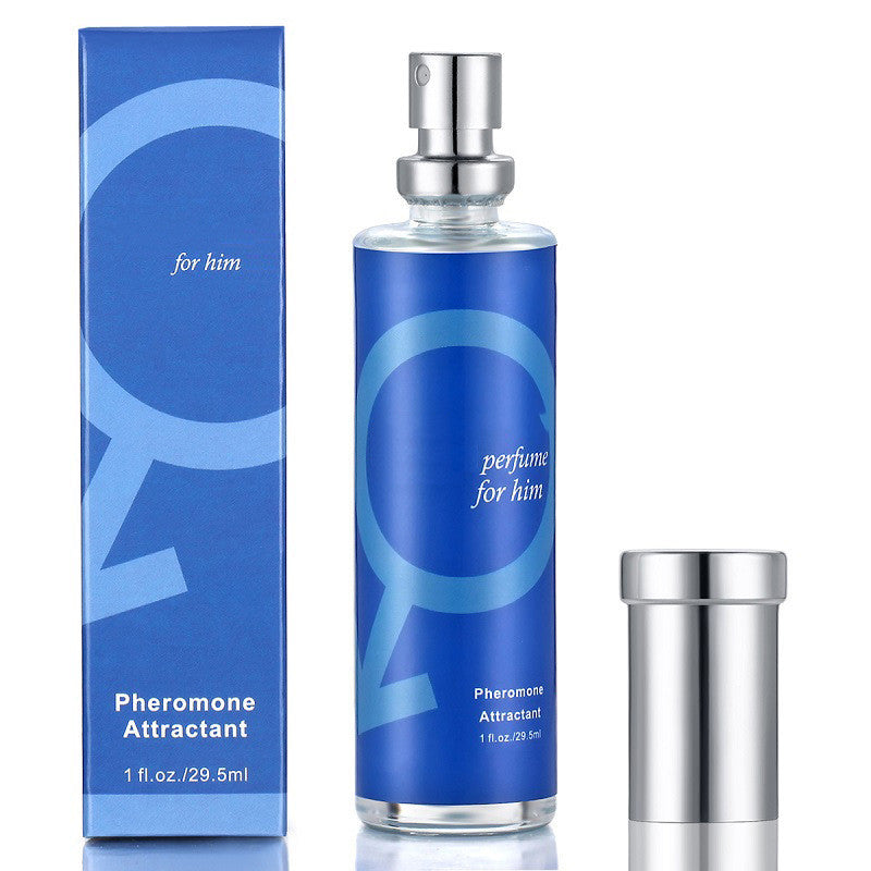 Men's And Women's Fashion Simple Pheromone Perfume Blue