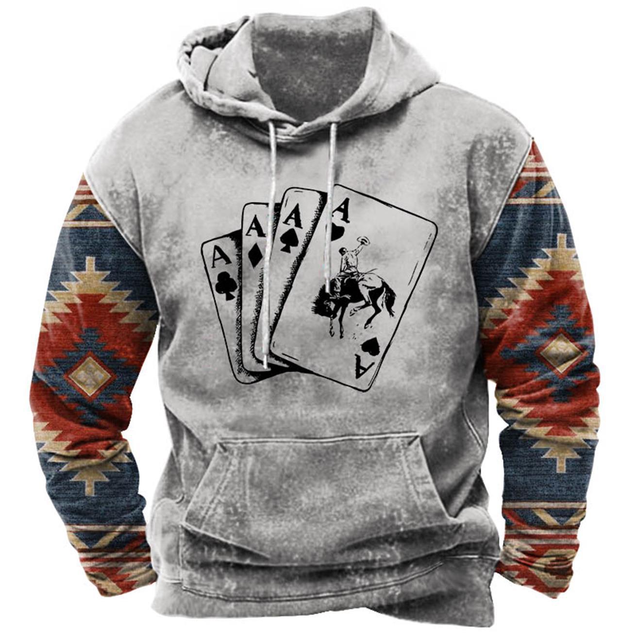 European And American Men's Street Printing Hoodie Wy01k2313s