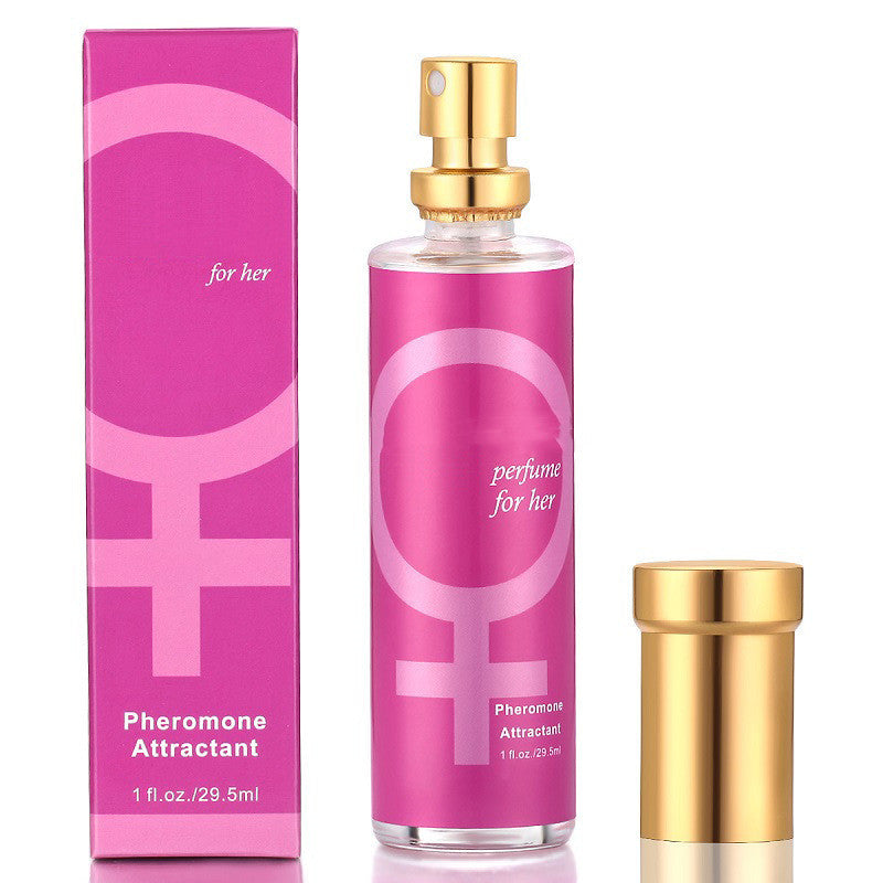 Men's And Women's Fashion Simple Pheromone Perfume Rose Red