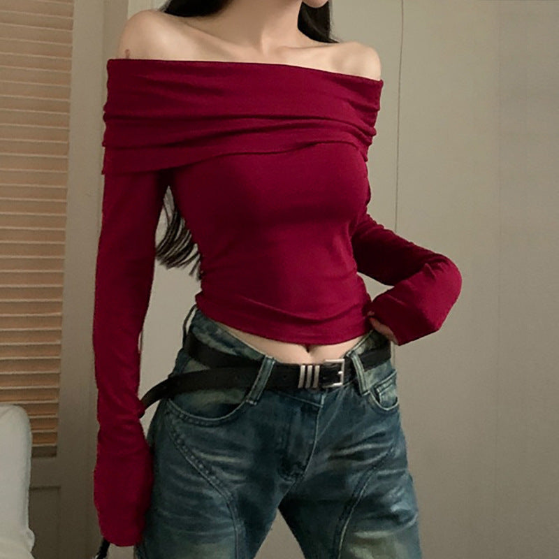 Fashion Tight Bottoming Shirt T-shirt For Women