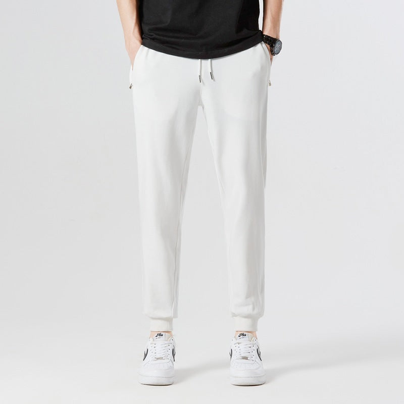 Casual Pants Spring And Autumn Cotton Pants Men White