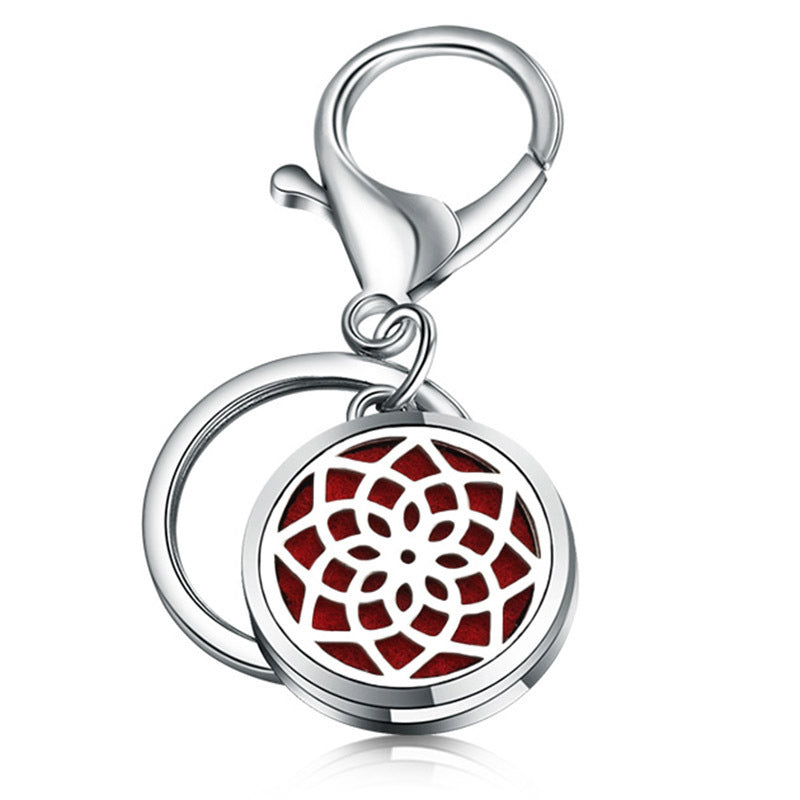 Perfume Key Chain Stainless Steel Essential Oil Diffuser 19 Style