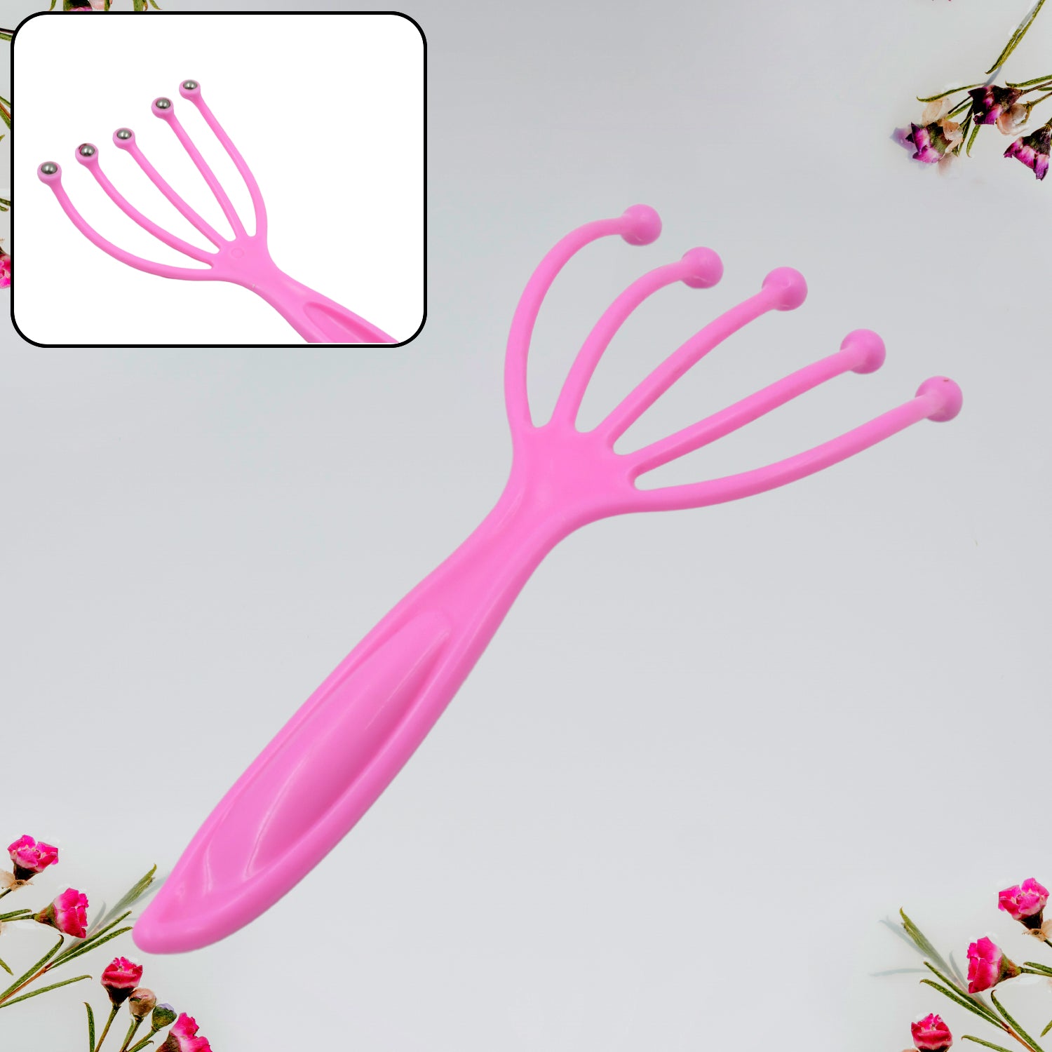 0268 Scalp Massager Handheld Portable Head Massager Deep Relax And Pressure Relief In Office Household And Tour Fathers Day And Mothers Day Gifts For Home Relaxation (1 Pc )