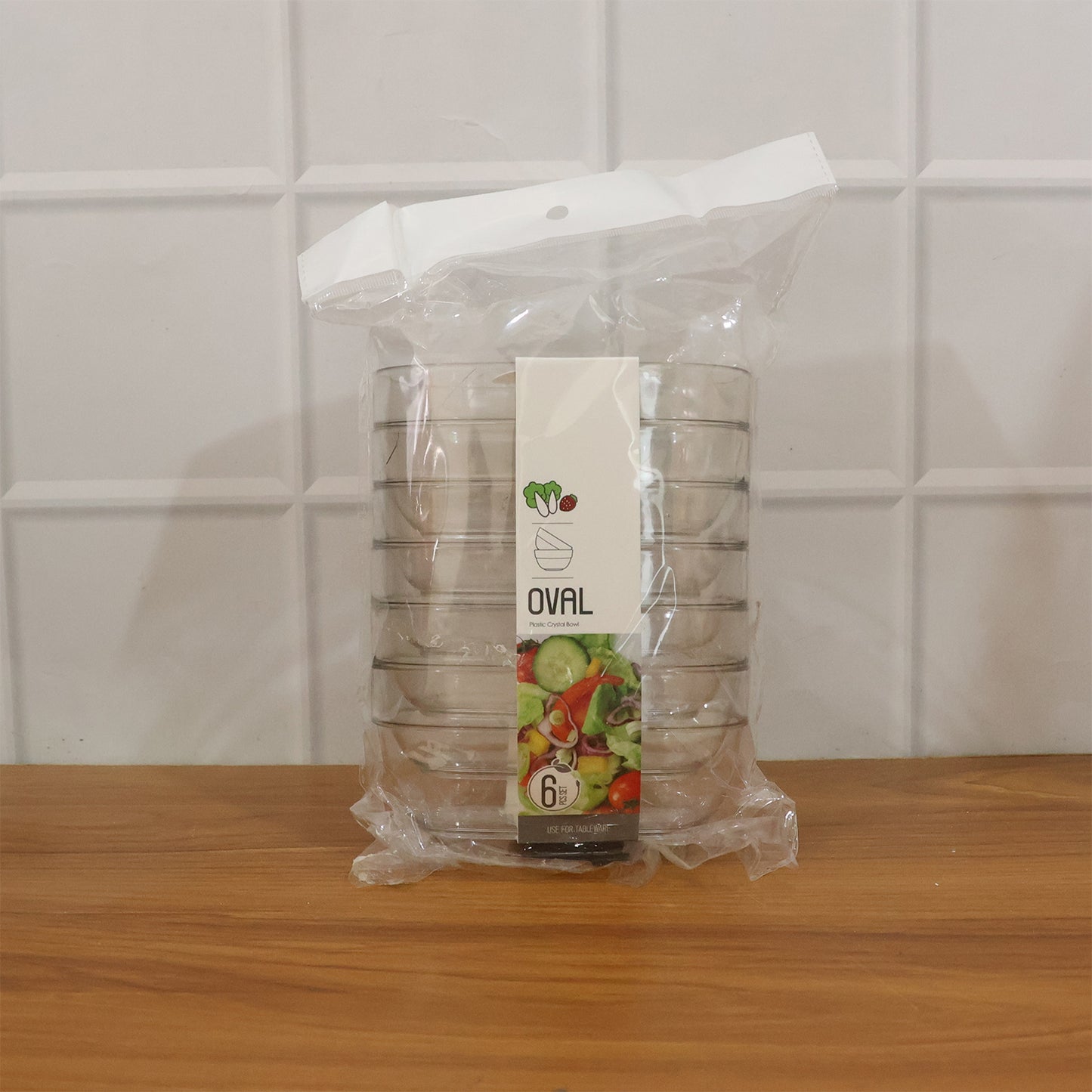 Multipurpose Transparent Serving Storage Bowls Set (6 Pc Set)