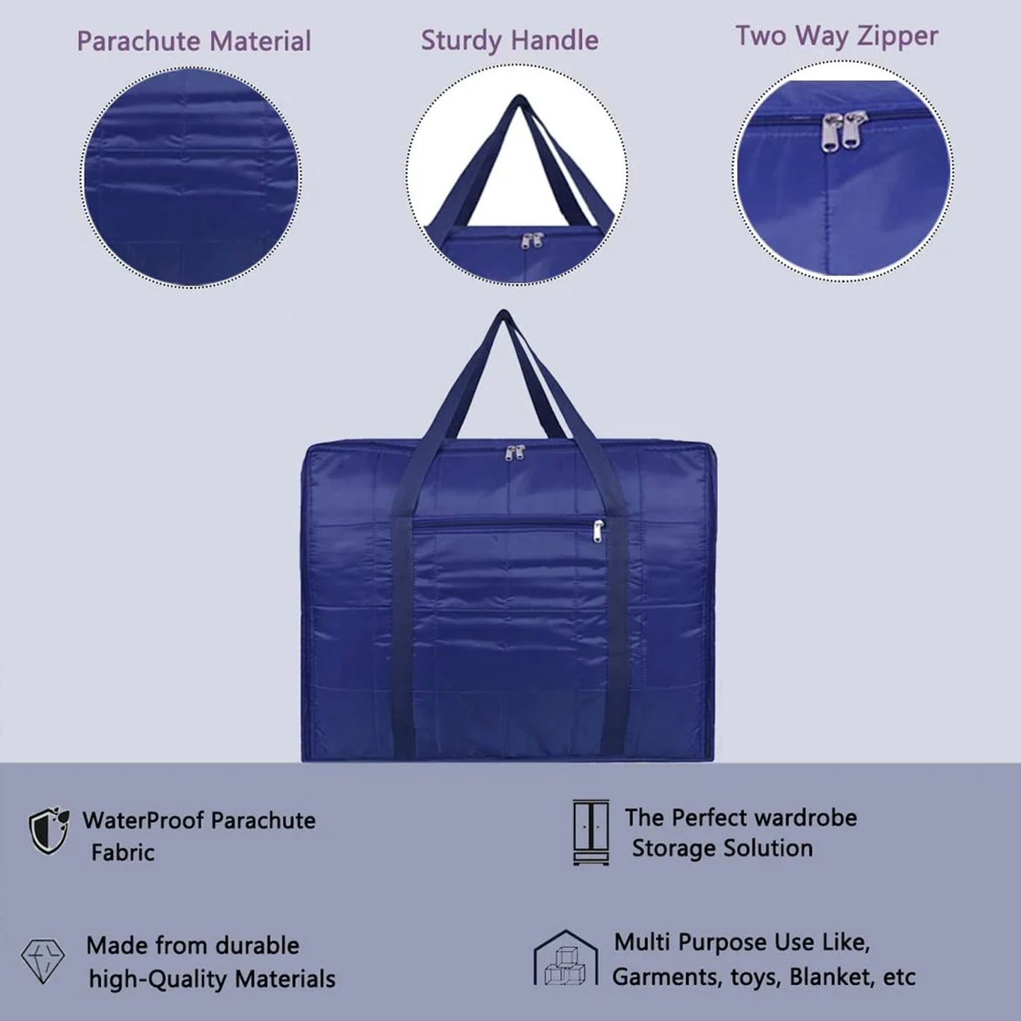 Blanket Storage Bag (1 Pc 60x47x33 Cm)