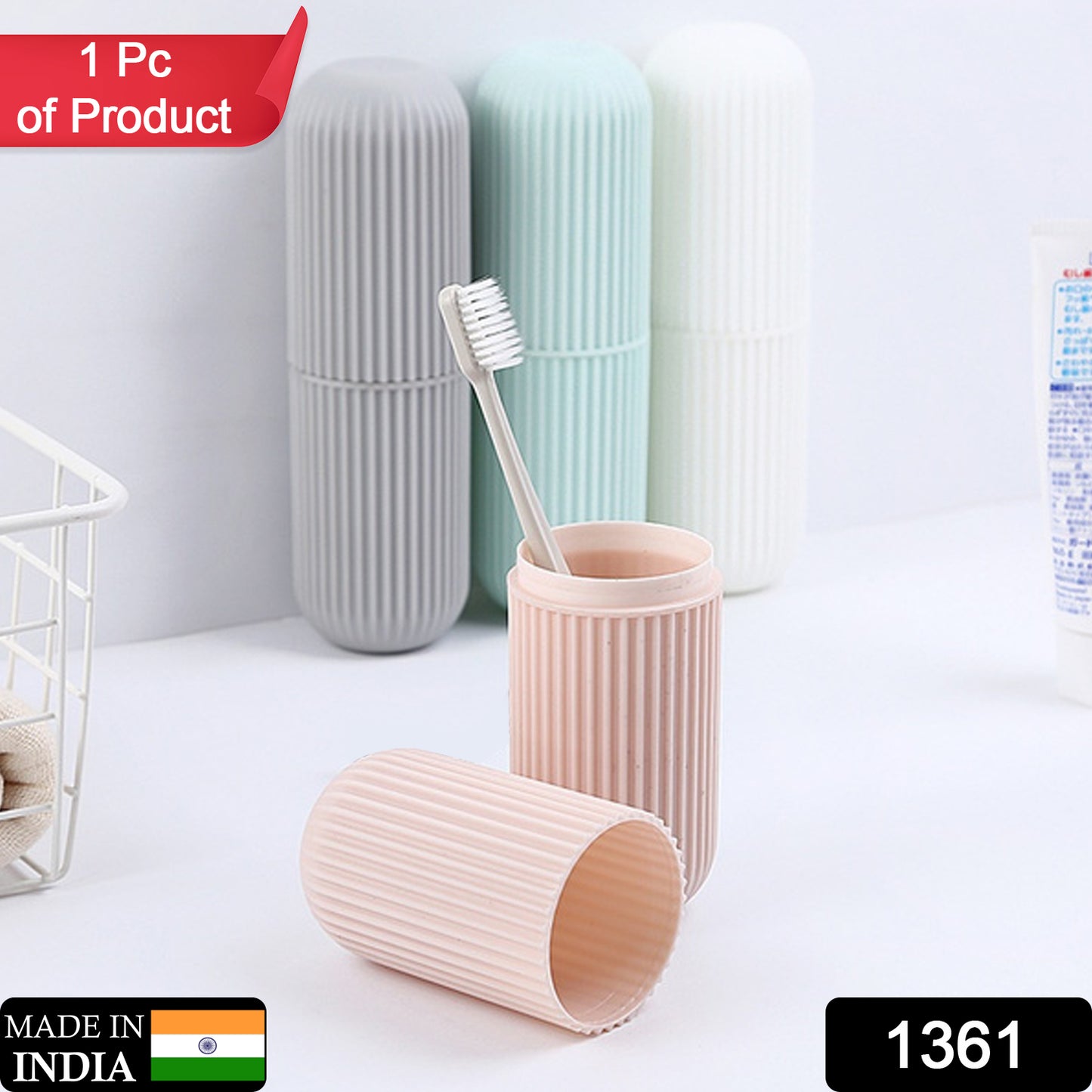 Multipurpose Capsule Shape Portable Travel Storage Bottle (1 Set)