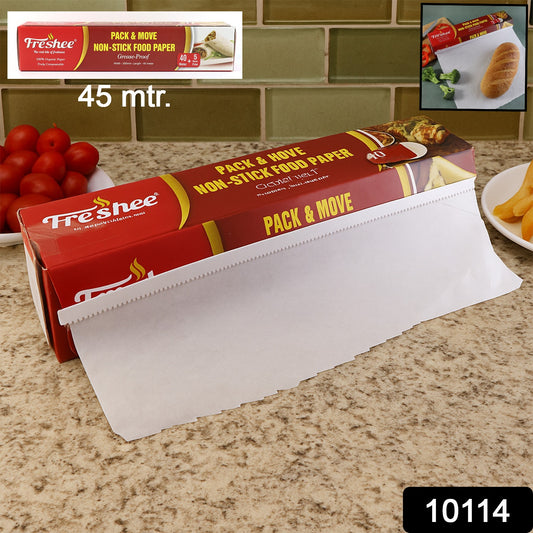 Freshee Pack Move Non-stick Food Paper 40 Meter + 5 Meter Free (Total 45 Meter)