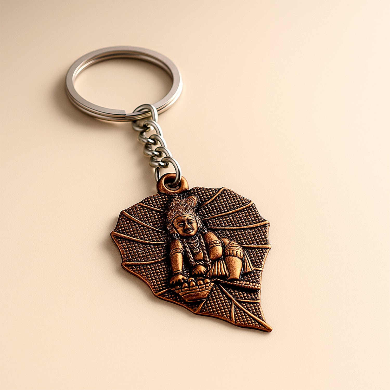 Premium Antique-finish Metal Keychain (1 Pc)
