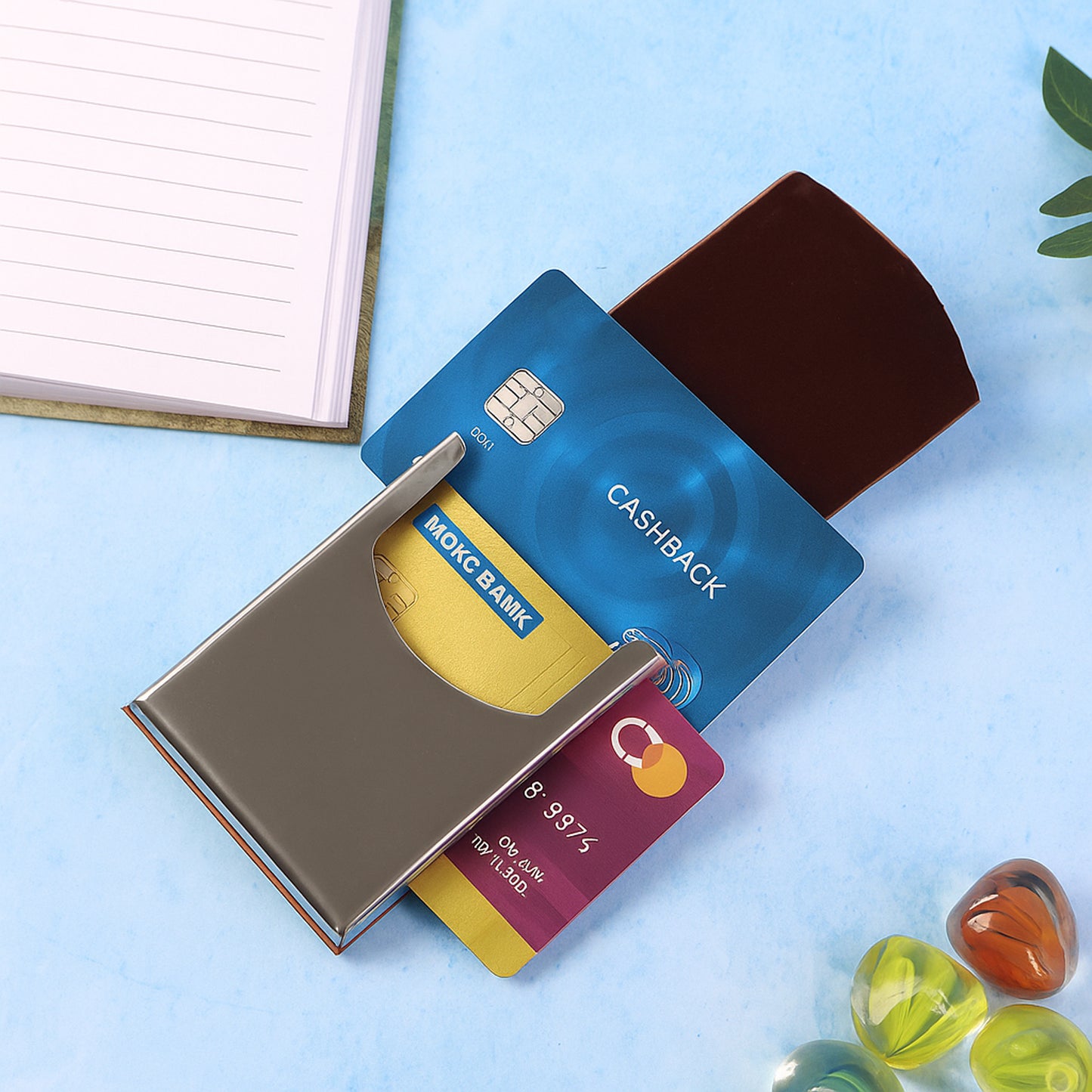 Pu Leather Multipurpose Card Holder Slim Travel Wallet (1 Pc)