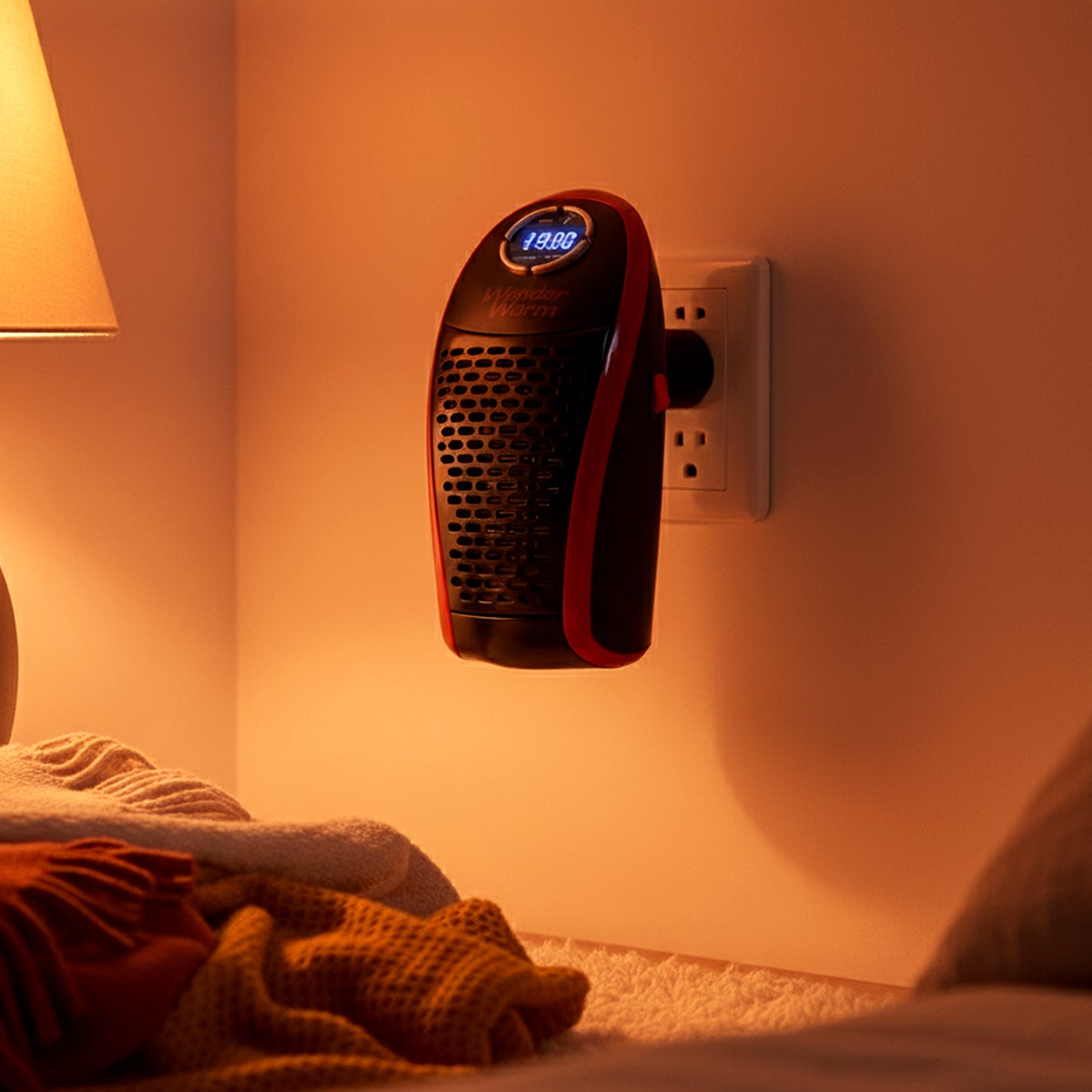 Wonder Warm 400w Wall Plug Room Heater With Remote Control (1 Pc)